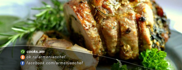 Մսով ռուլետ սպանախով